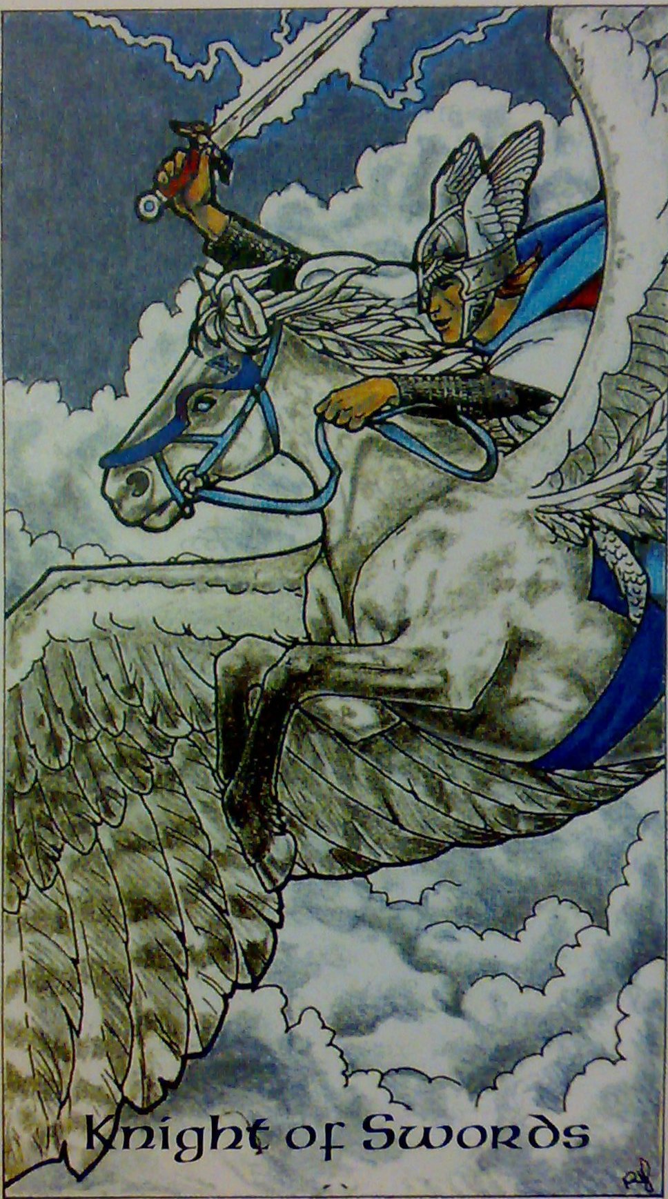karty, výklad karet, tarot, kartářka, malá arkána, meče, rýtíř mečů, inteligenc, rozhodování, tarot robin wood